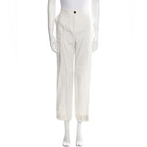 RAQUEL ALLEGRA Off-White Wide Leg Pants 4/6